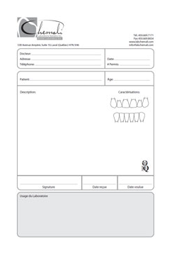 Chemali Prescription Form PDF Download Image